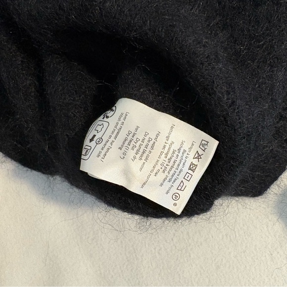 Sézane La Maille Cardigan Black Mohair Blend Small - Picture 5 of 9